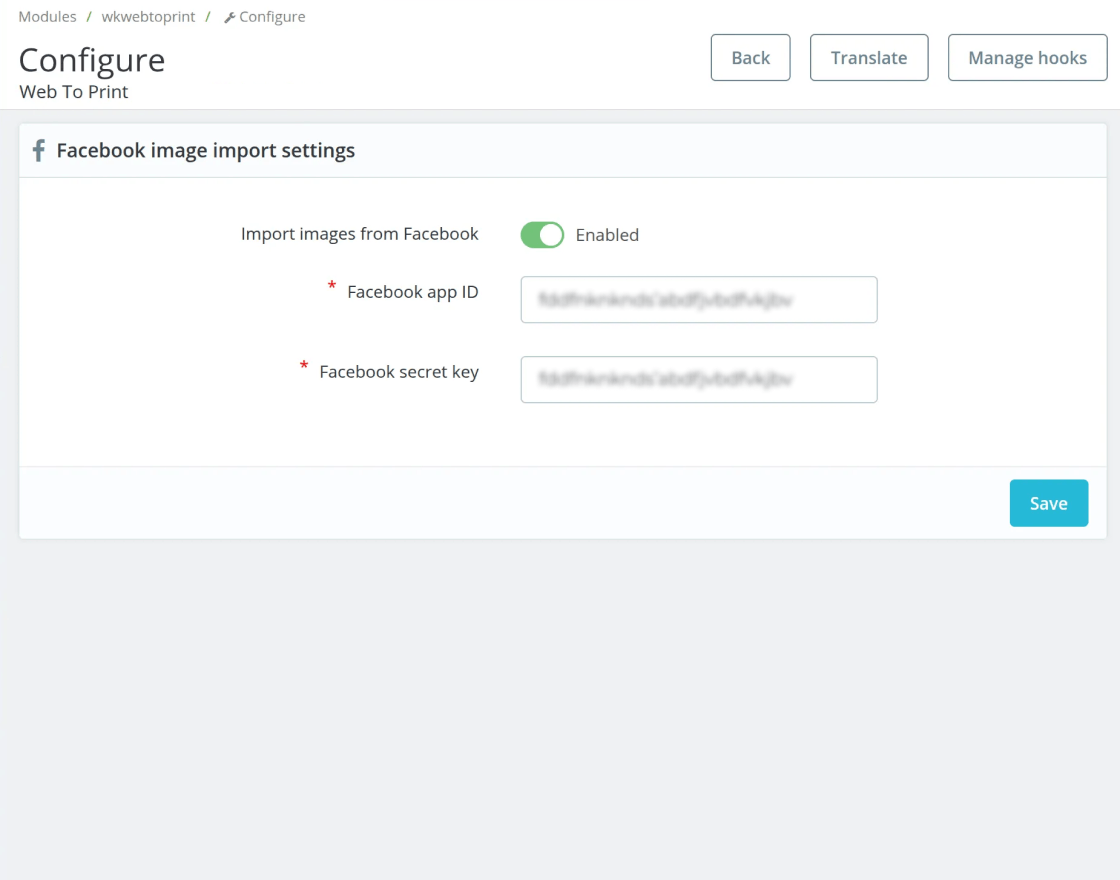 PrestaShop Web to Print