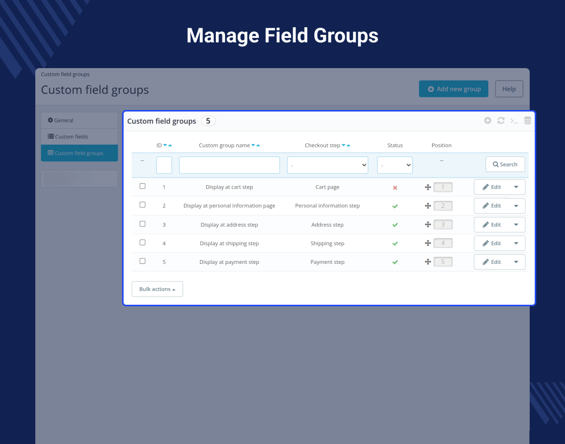 PrestaShop Checkout Custom Fields 