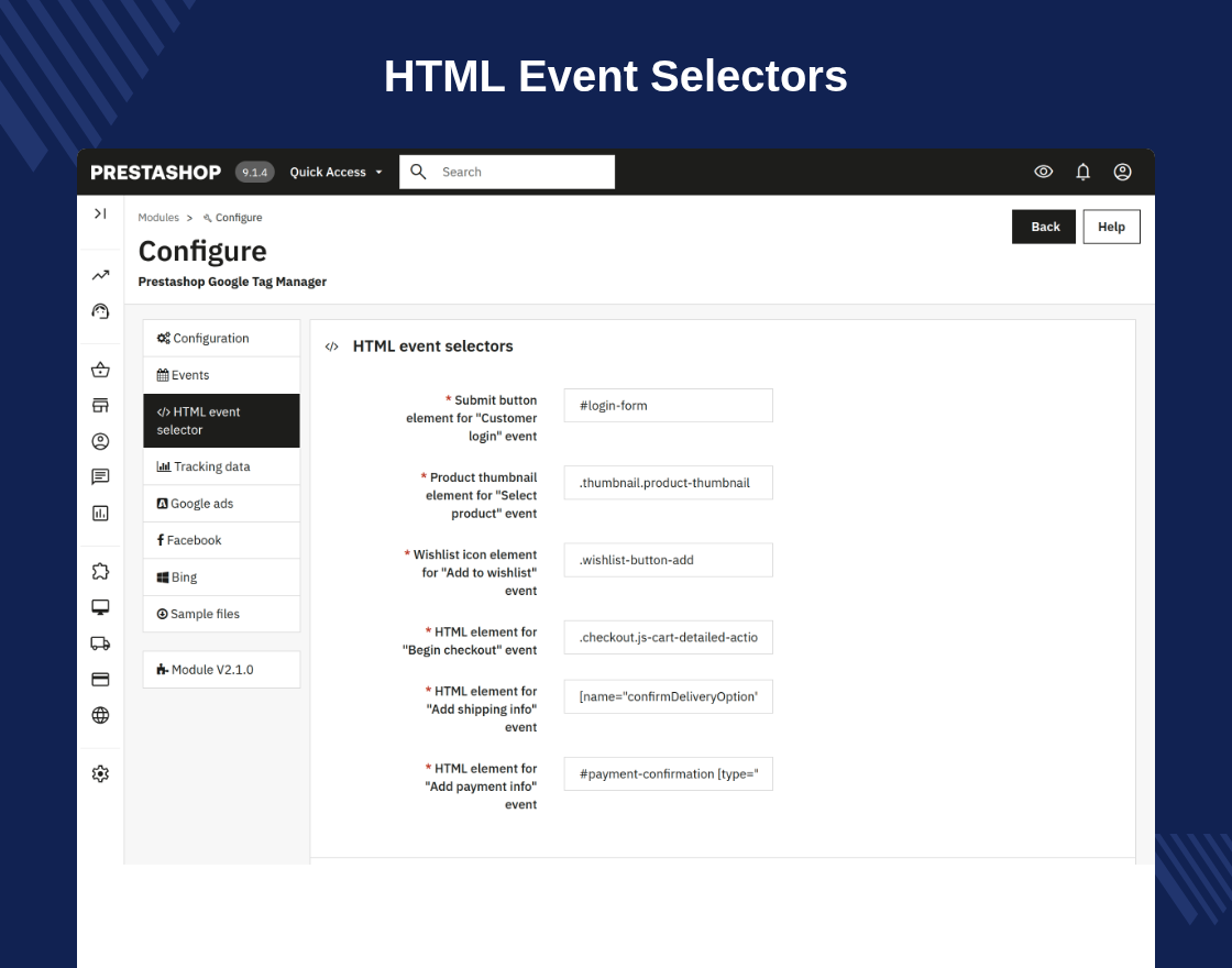 Prestashop Google Tag Manager