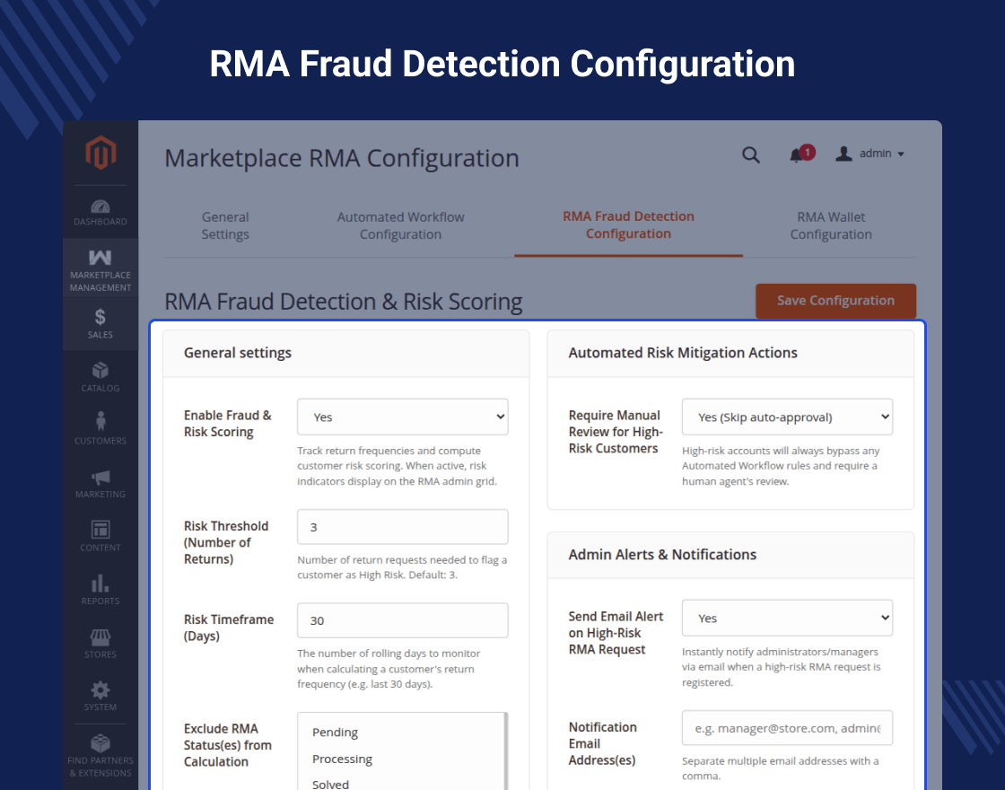 Magento 2 RMA System Marketplace Add-on