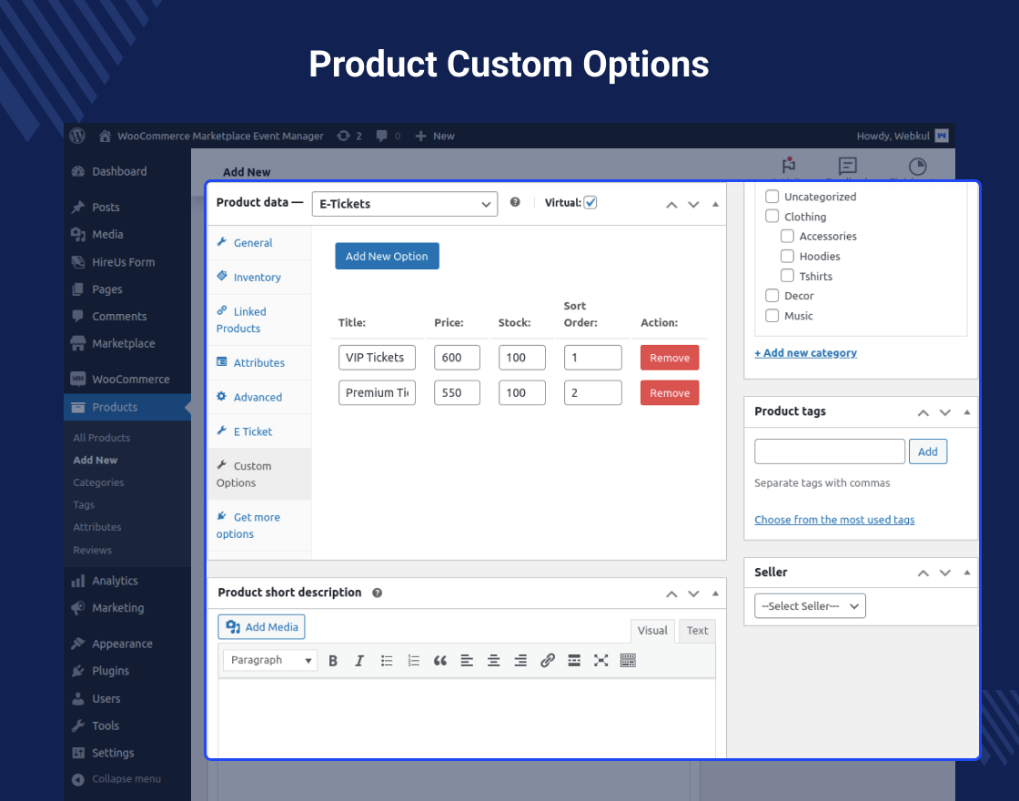 Marketplace Event Manager for WooCommerce