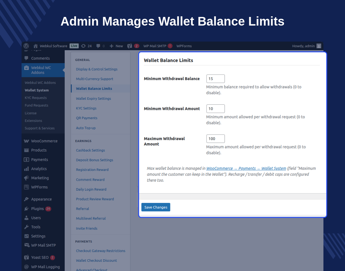 WooCommerce Wallet System