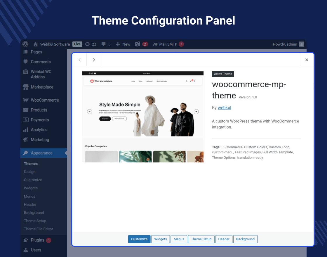 WooCommerce Marketplace Theme