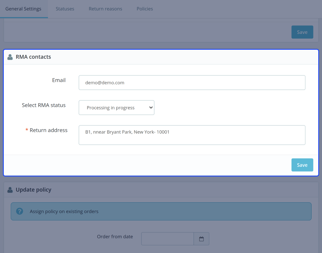 Prestashop Marketplace RMA