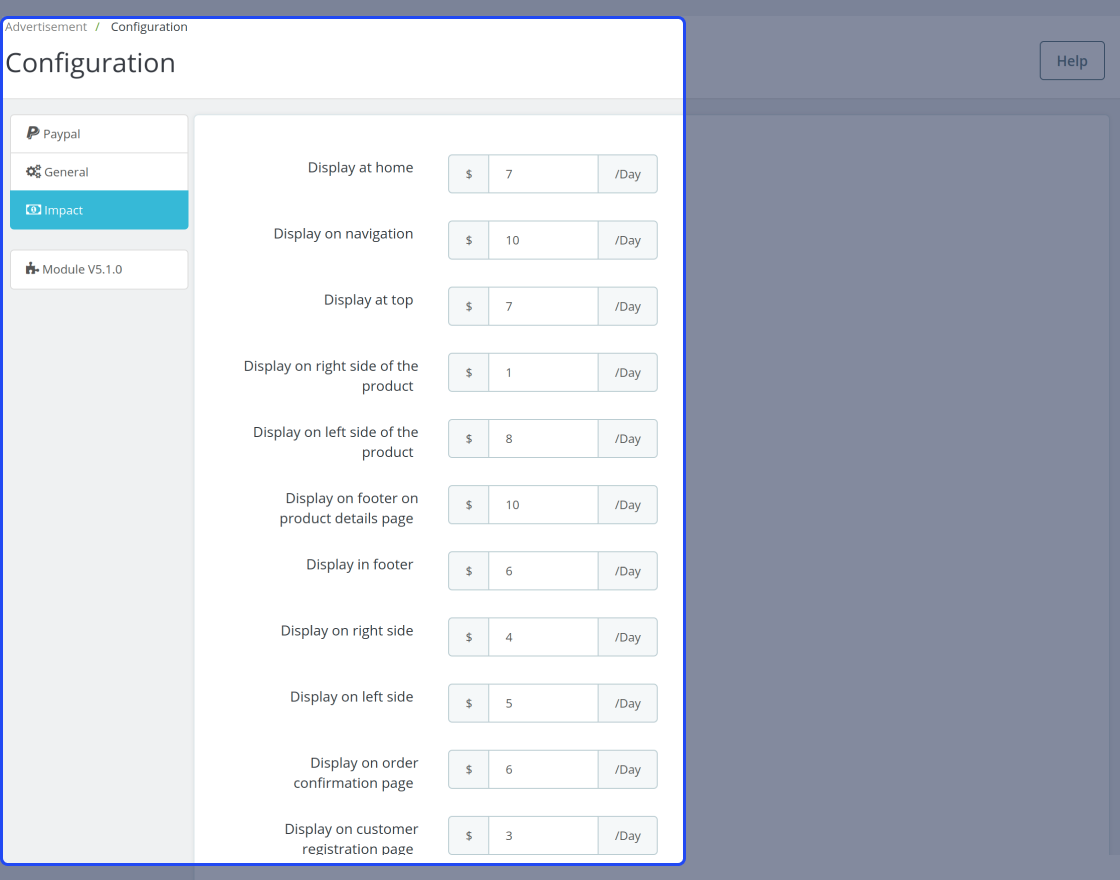 Prestashop Advertisement Addon