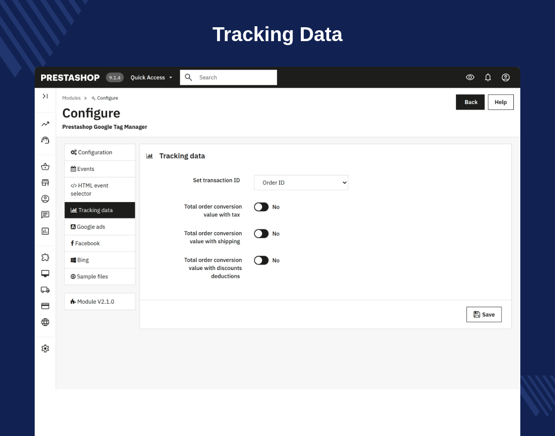 Prestashop Google Tag Manager
