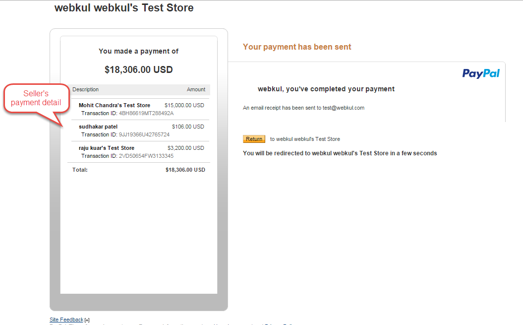 Opencart Marketplace Paypal Adaptive Payment & Cash On Delivery