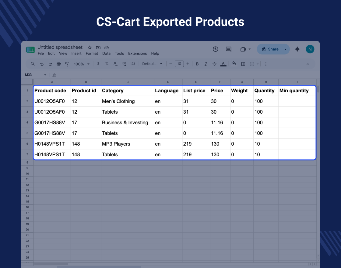 CS-Cart Advanced Import Export