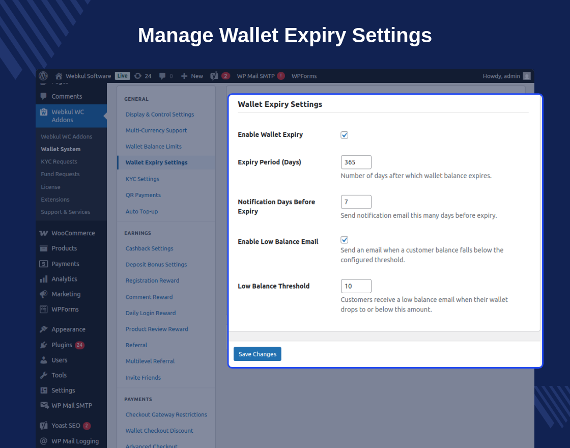 WooCommerce Wallet System