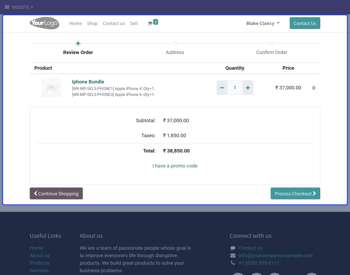 Odoo Marketplace Customized Bundle Products