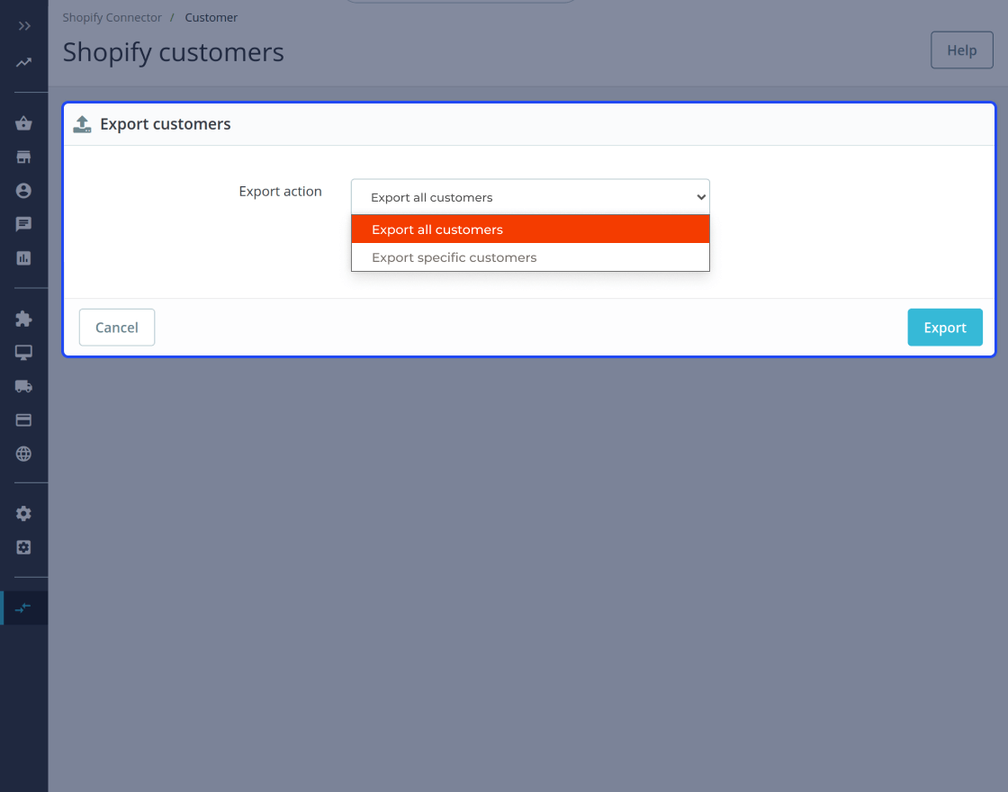 Prestashop Shopify Connector
