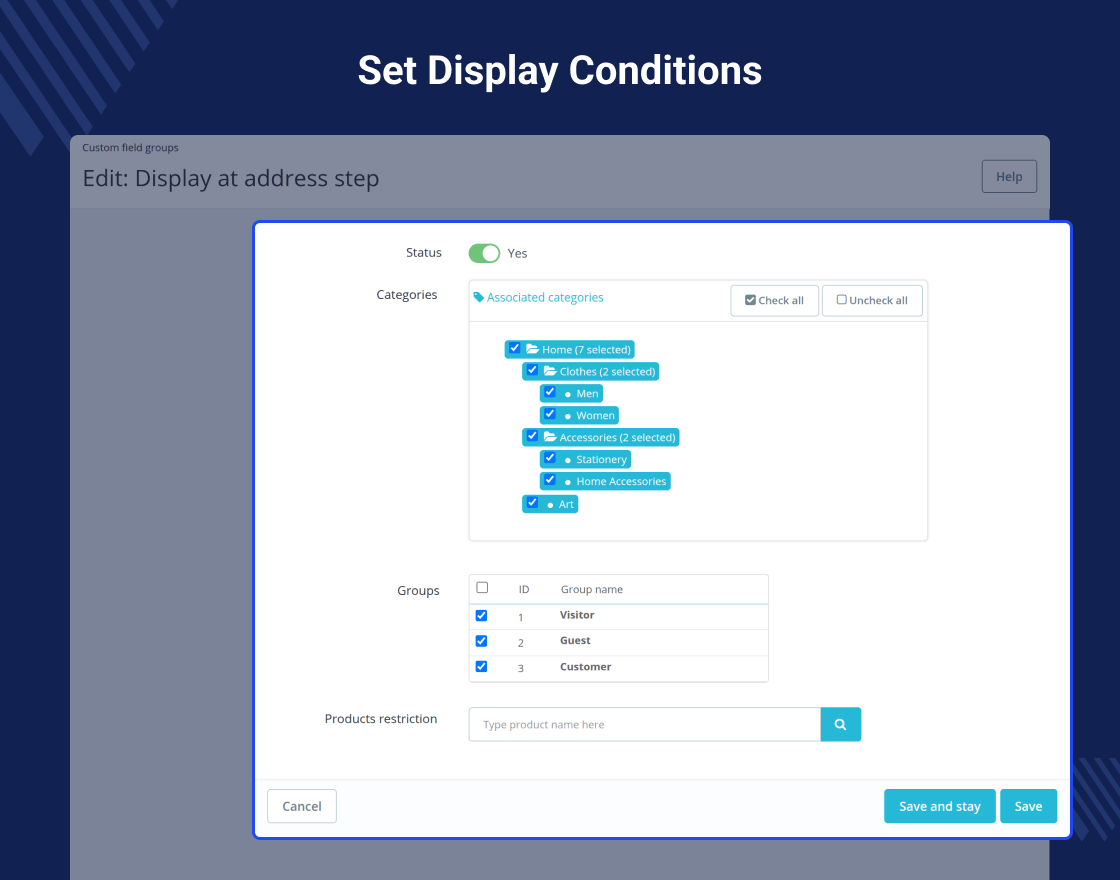 PrestaShop Checkout Custom Fields 