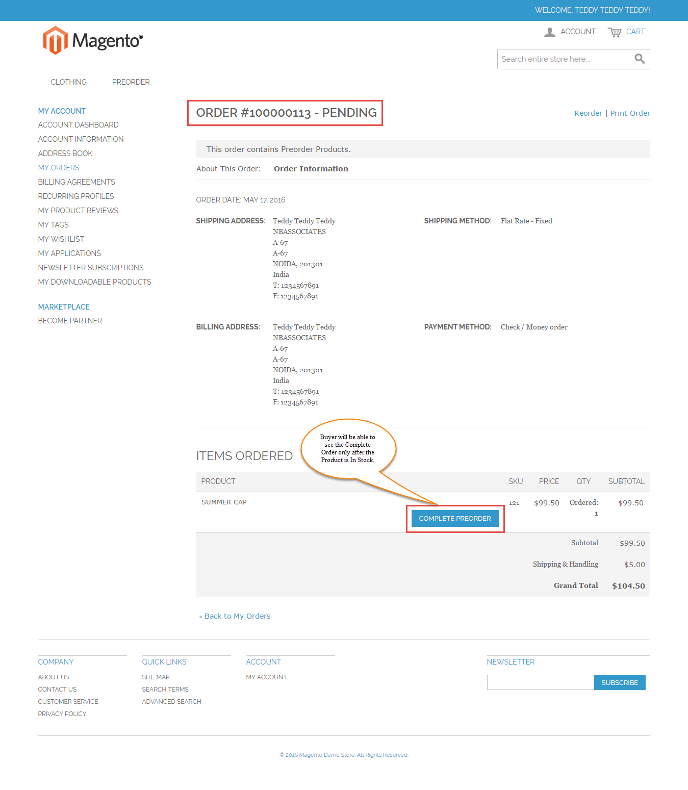 Magento (OpenMage) Marketplace Pre Order