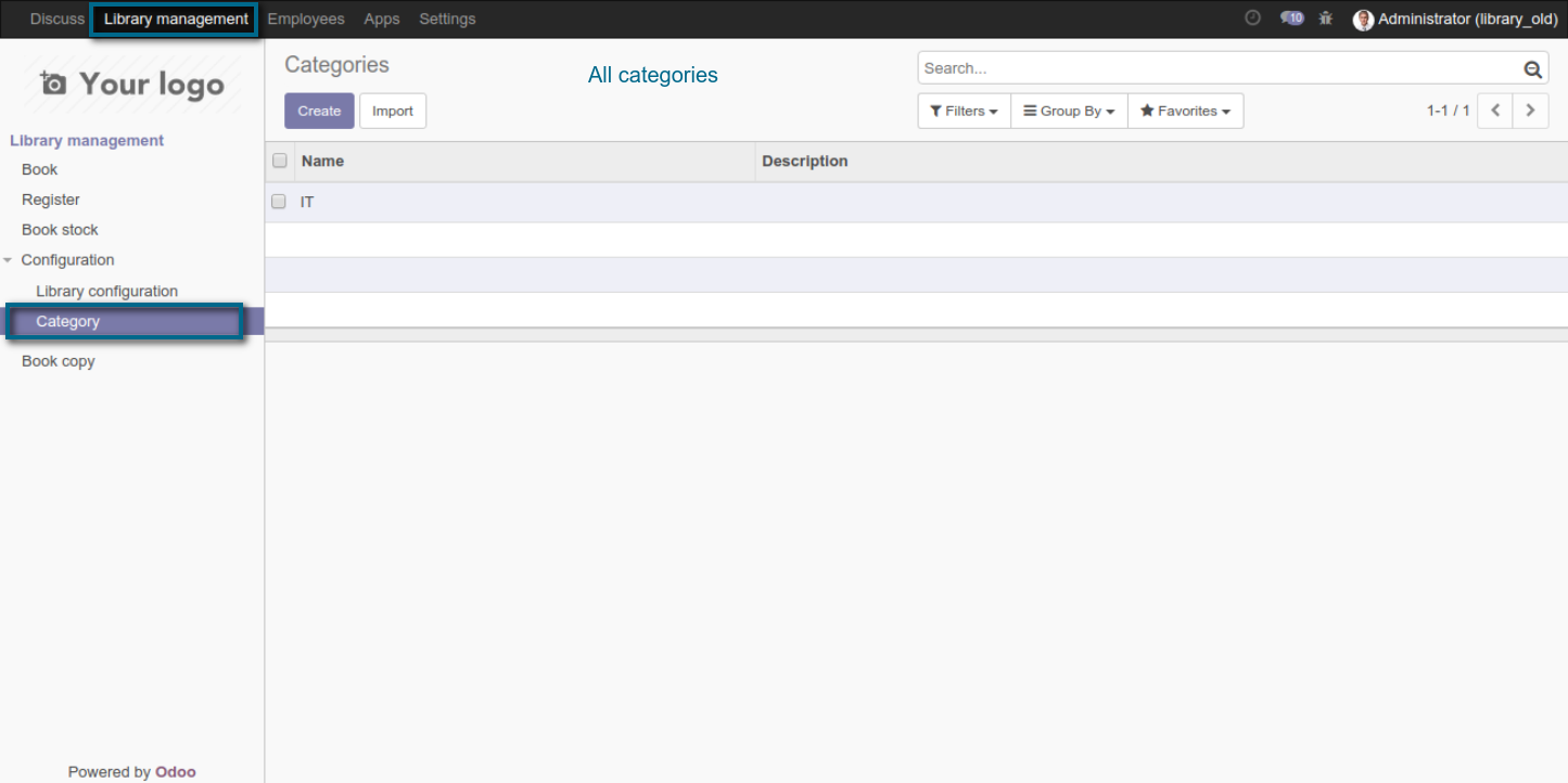 Odoo Library Management System