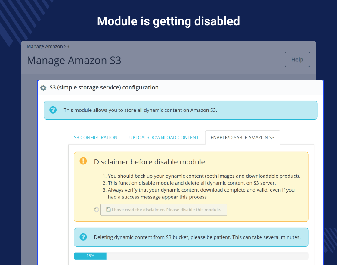 Prestashop Amazon S3 