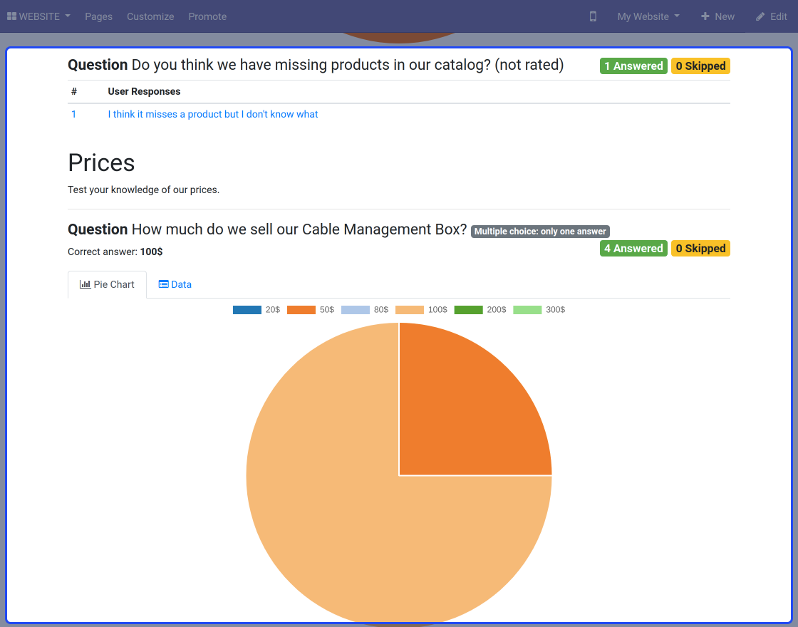 Odoo Survey After Signup