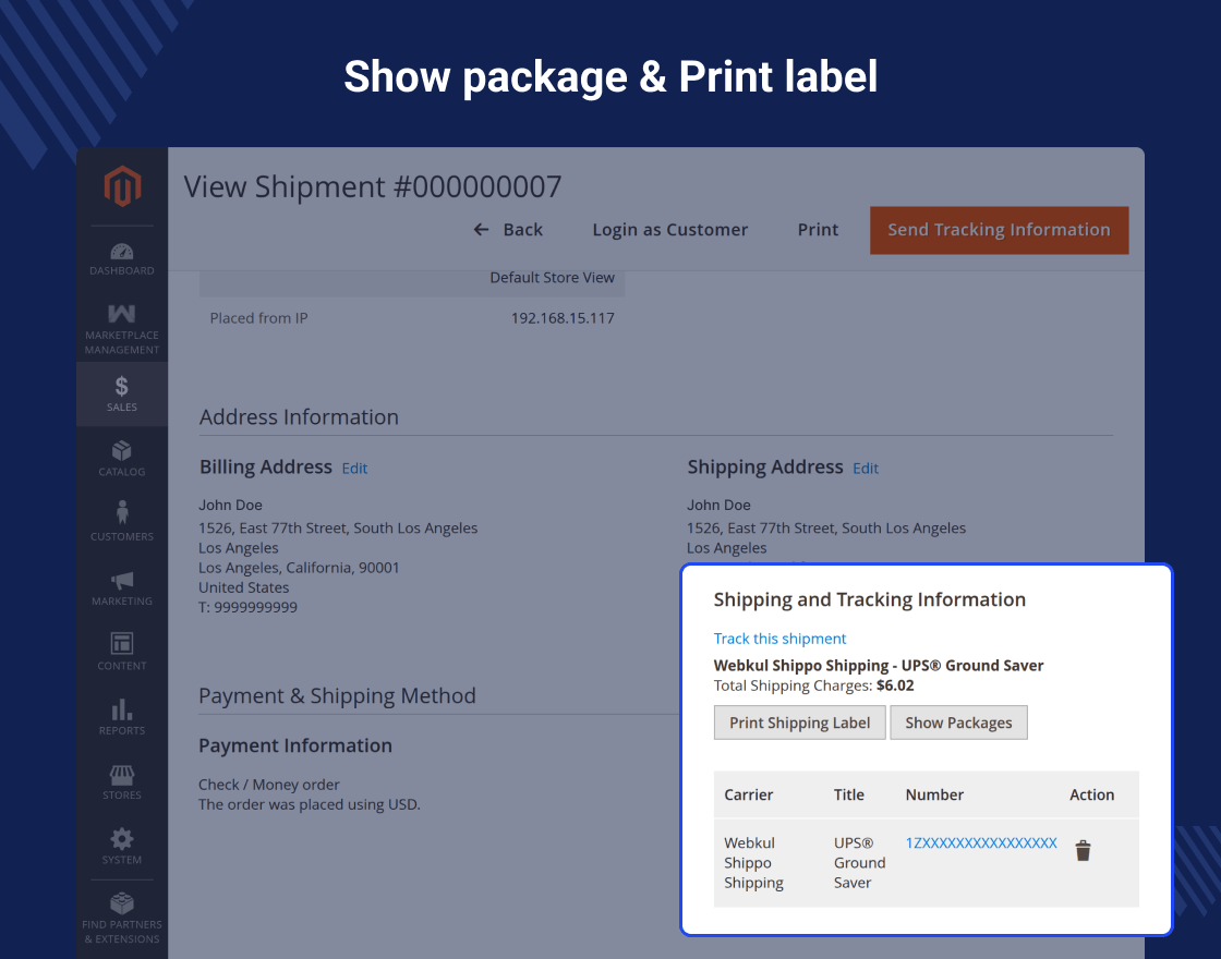 Magento 2 Marketplace Shippo Shipping