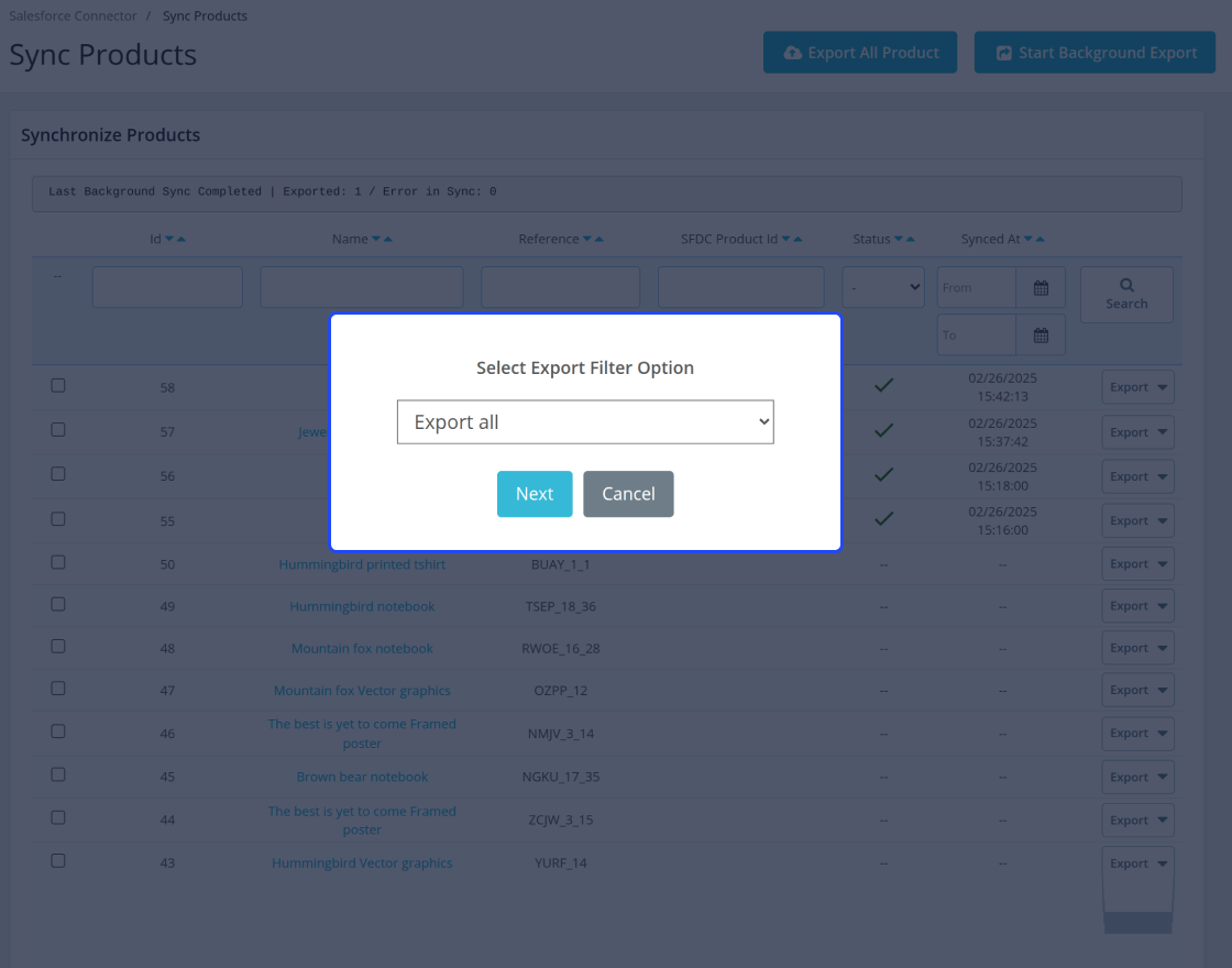 PrestaShop Salesforce Connector