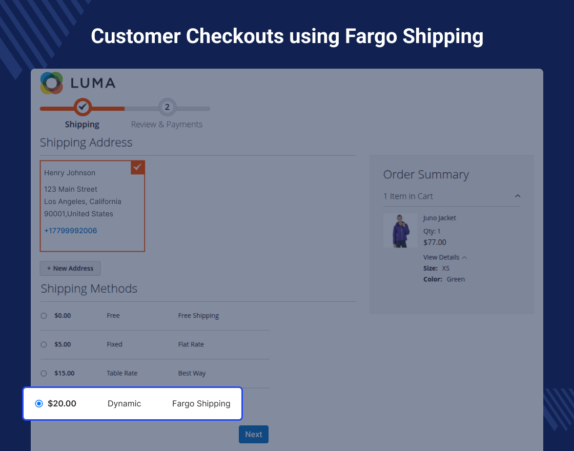 Magento 2 Fargo Shipping Marketplace Add-on‬