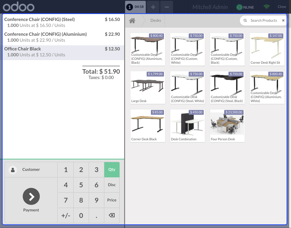 Odoo POS Category Filter