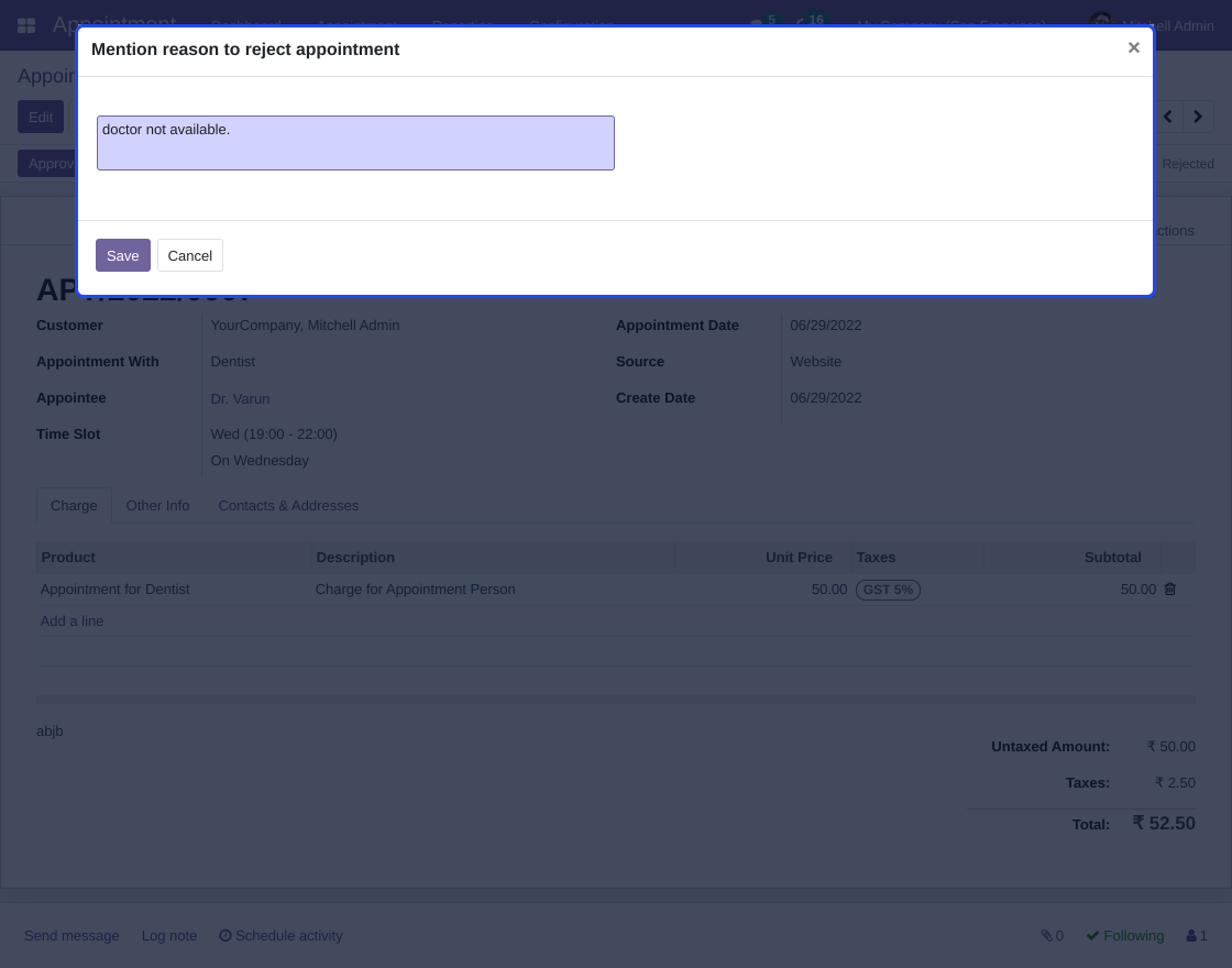 Odoo Appointment Appointee Locator