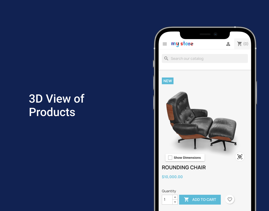 Prestashop WebAR (Augmented Reality) Product