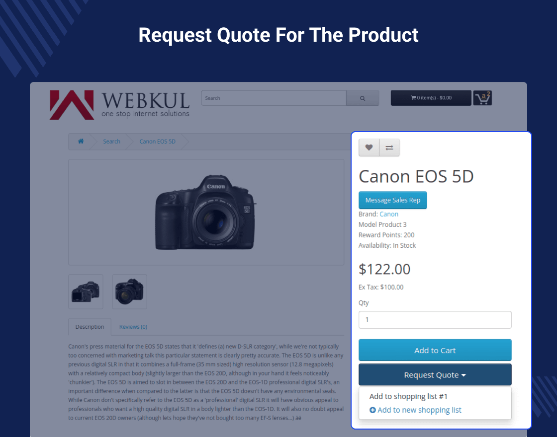 OpenCart Sales Rep