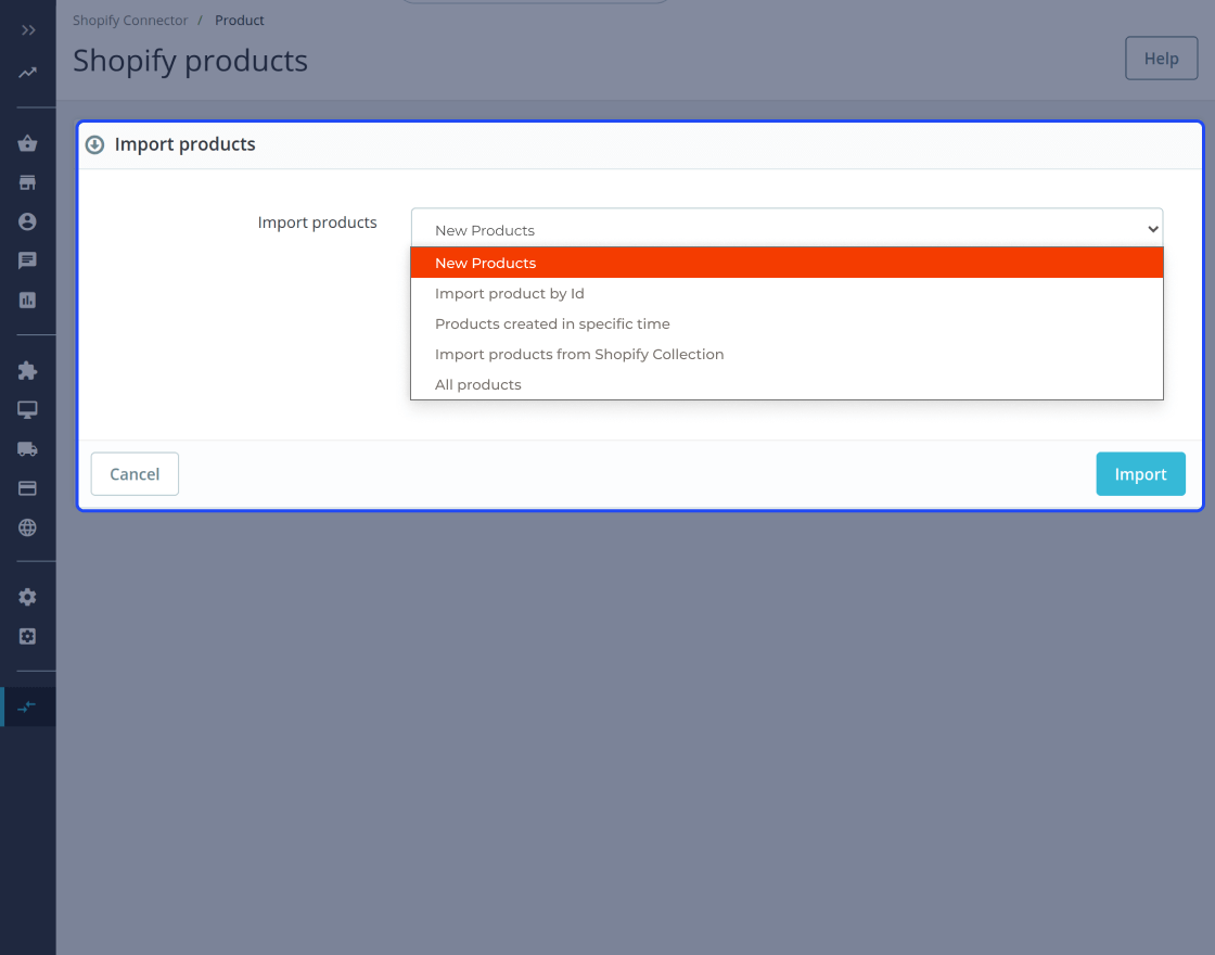 Prestashop Shopify Connector
