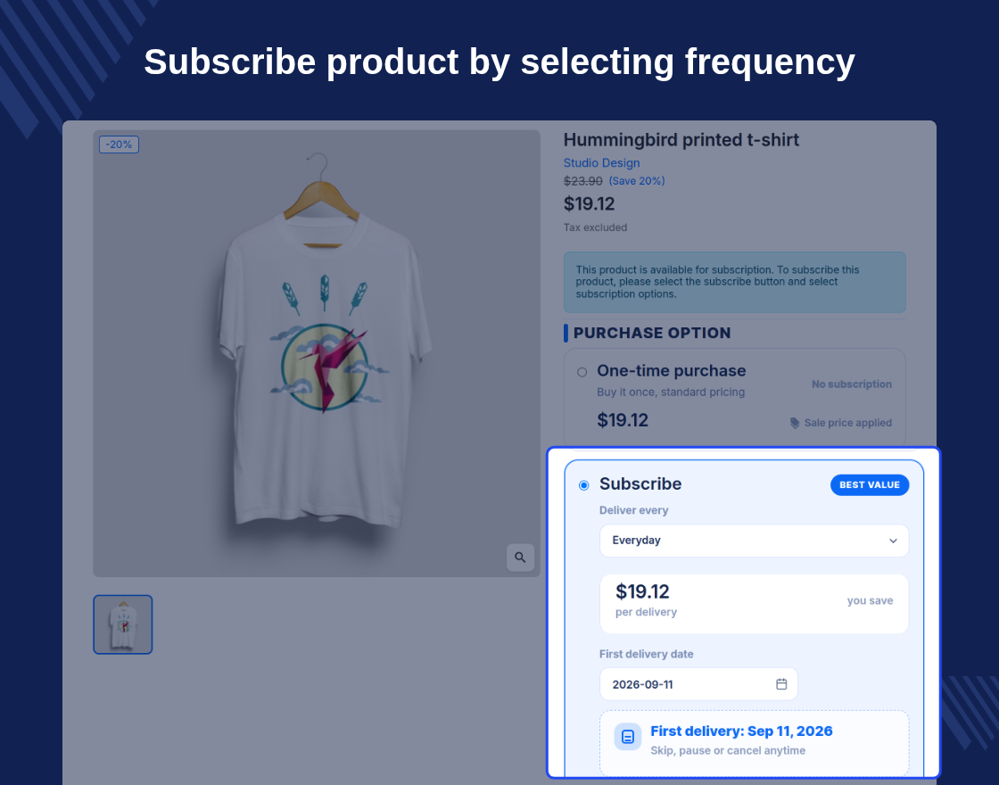 Prestashop Subscription Products