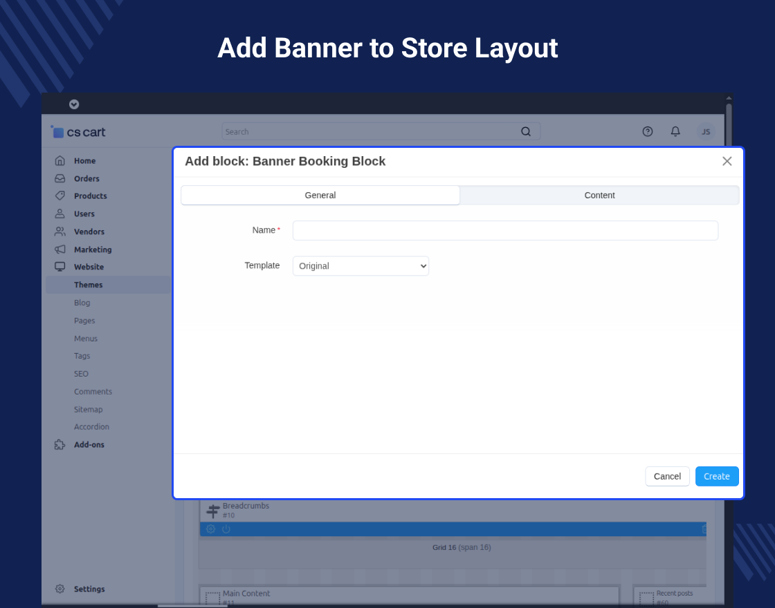 CS-Cart Banner Booking