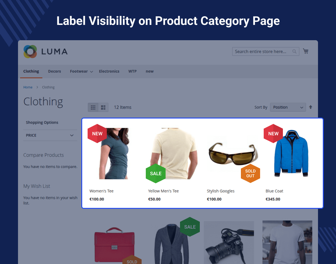 Magento 2 Marketplace Product Labels 