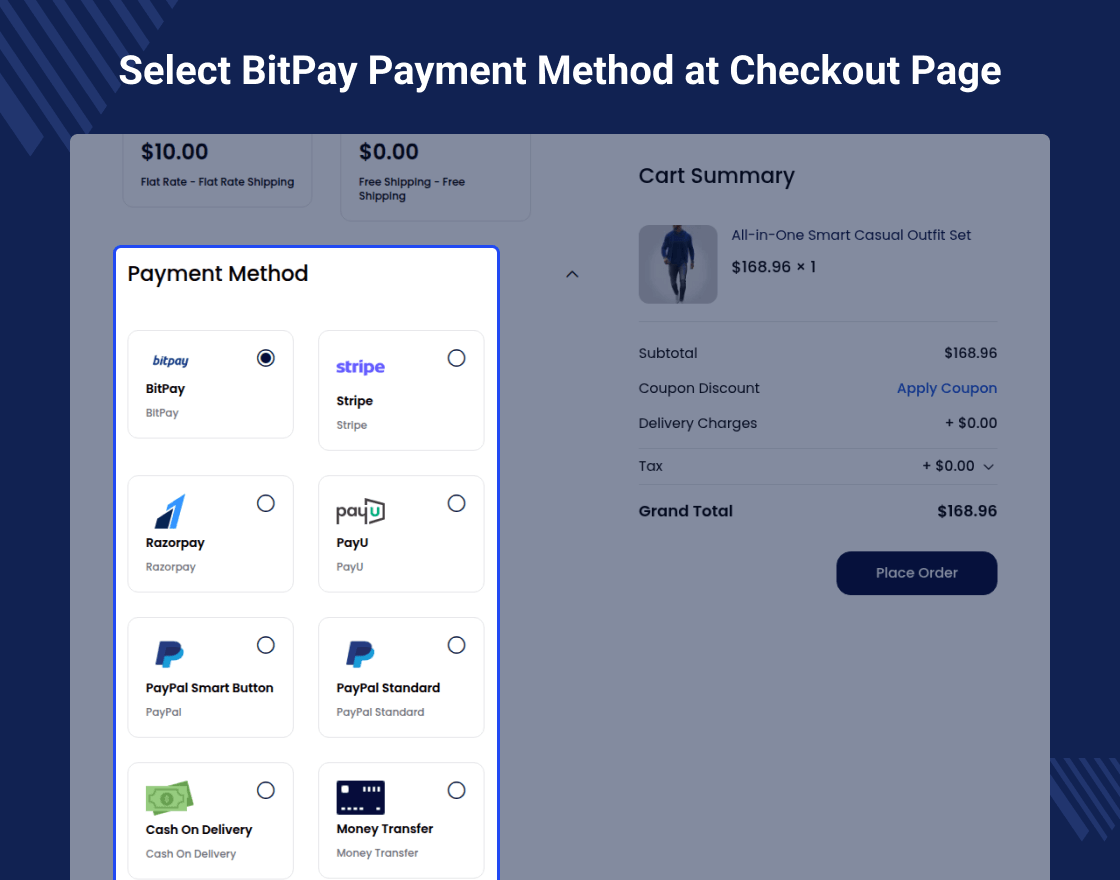 Bagisto BitPay Payment Method