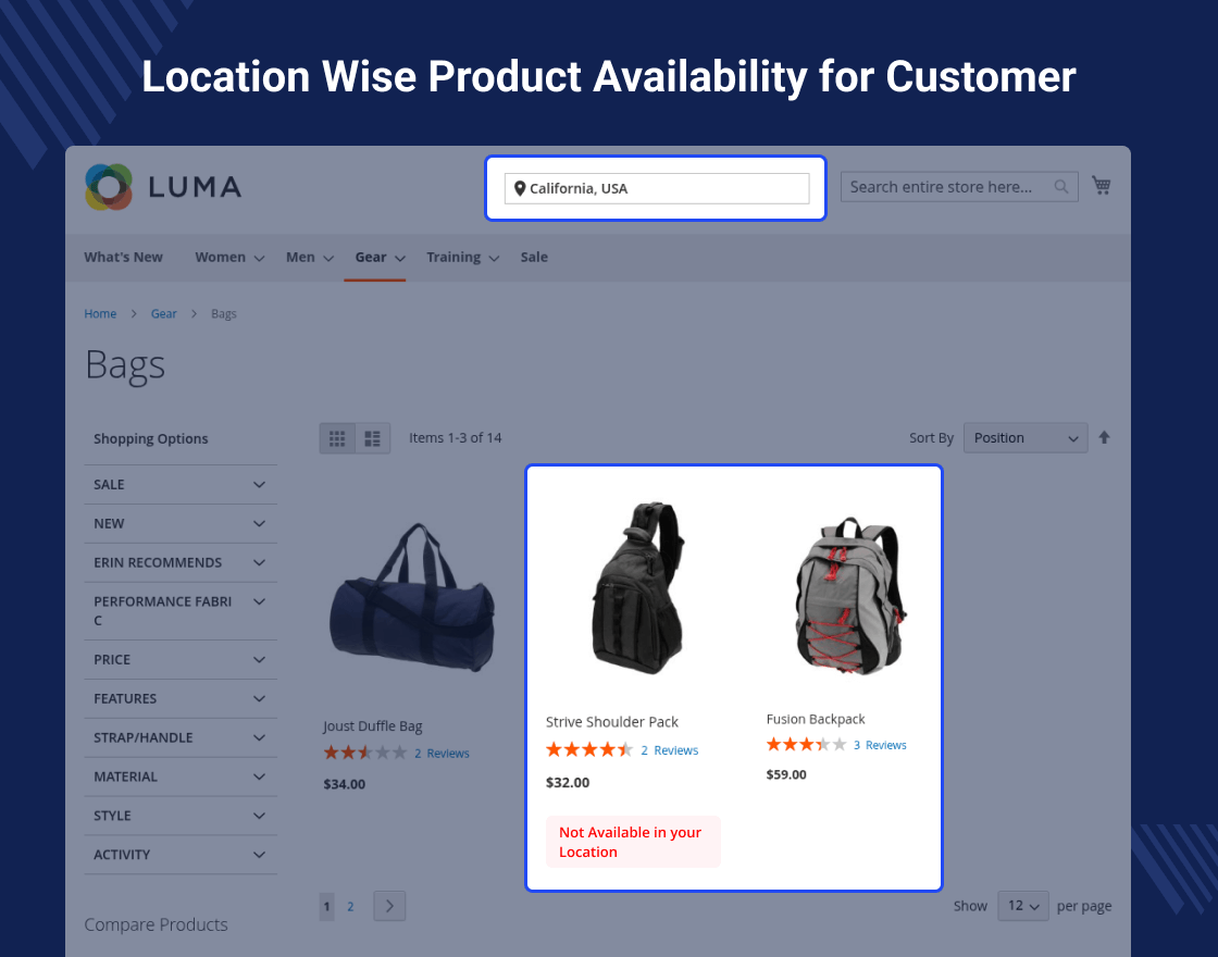 Magento 2 Product Filter by GeoLocation
