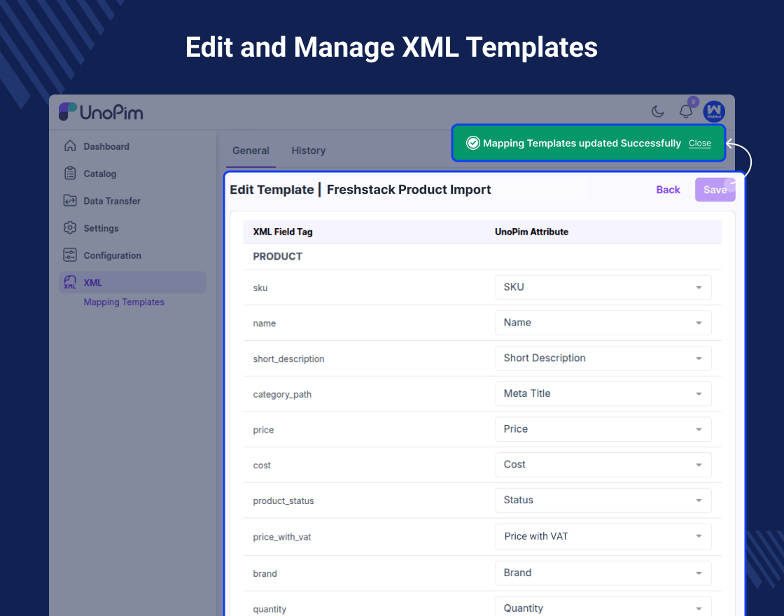 UnoPim XML Connector