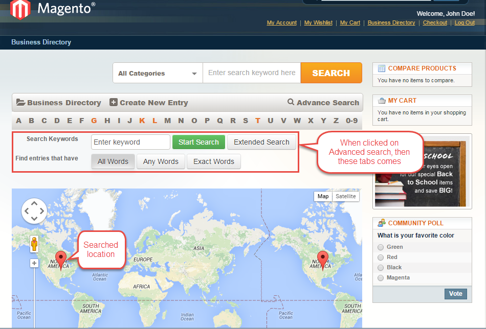 Magento (OpenMage) Business Directory