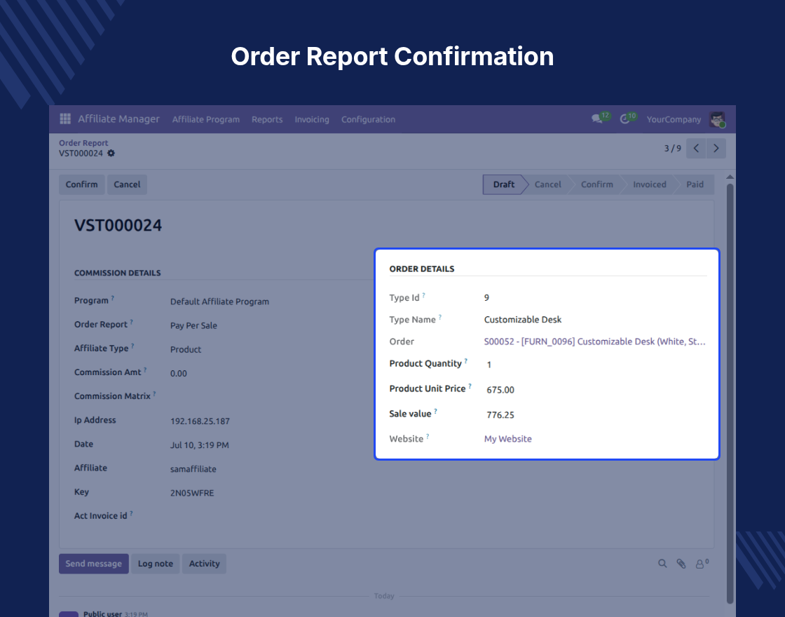 Odoo Affiliate Management