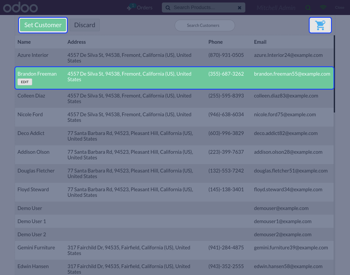 Odoo POS Customer's Favorites