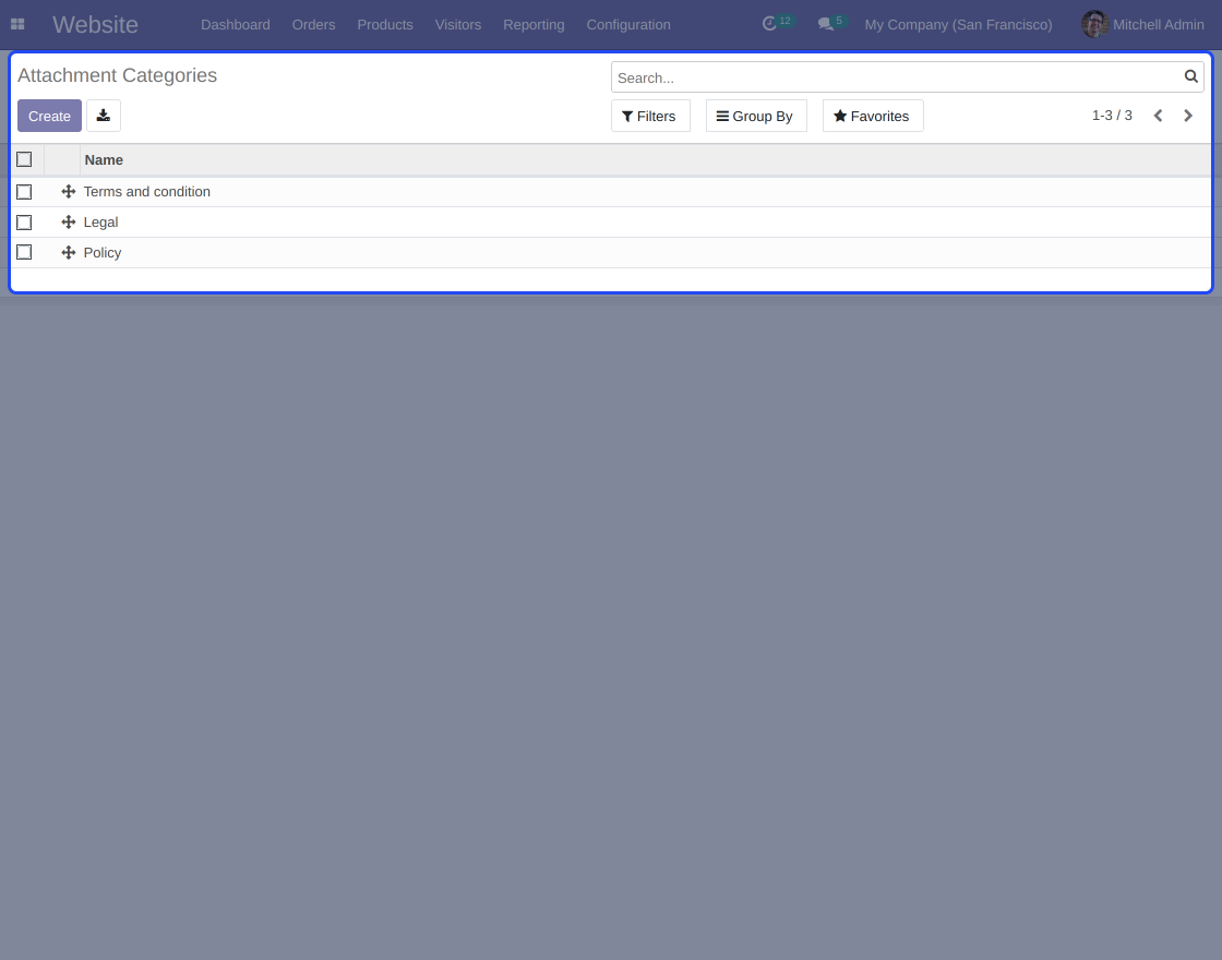 Odoo Advance Website Product Attachments