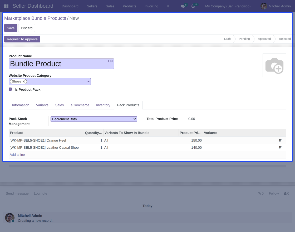 Odoo Marketplace Customized Bundle Products