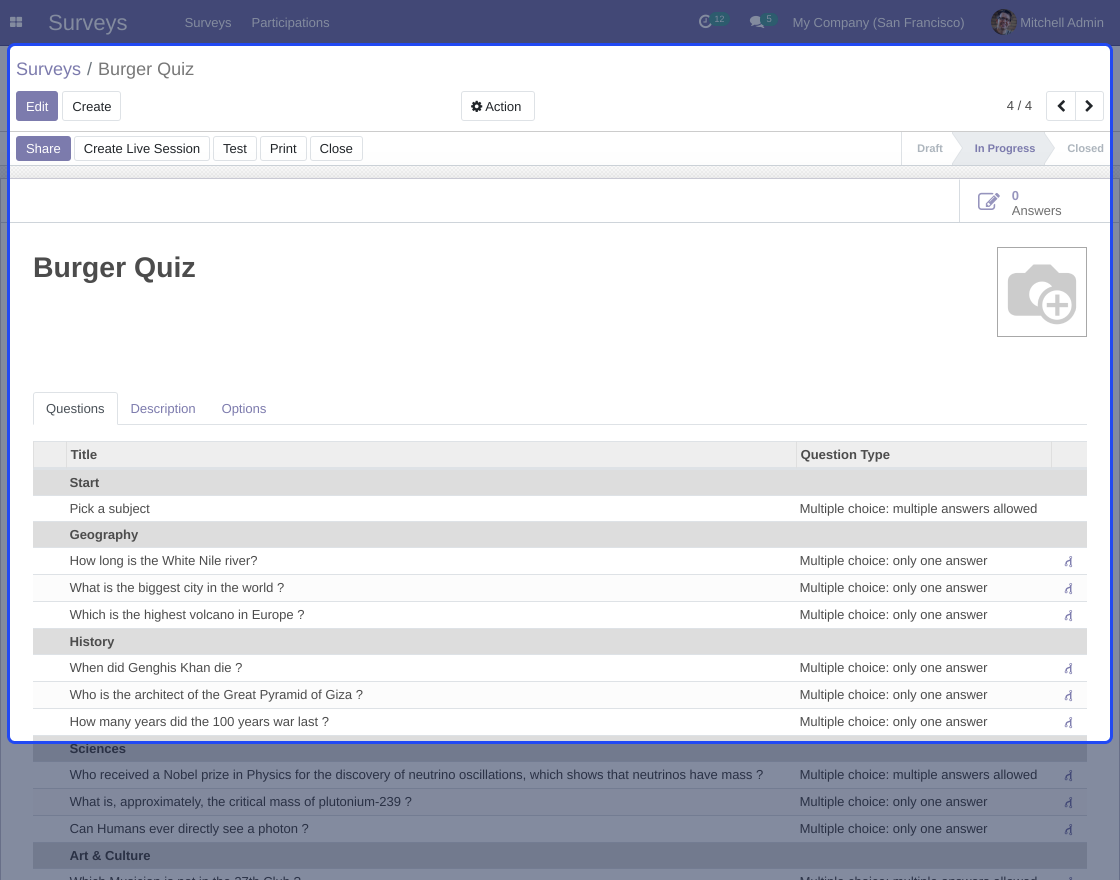 Odoo Website Survey Expiry Date