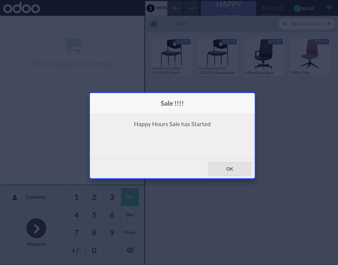 Odoo POS Happy Hours