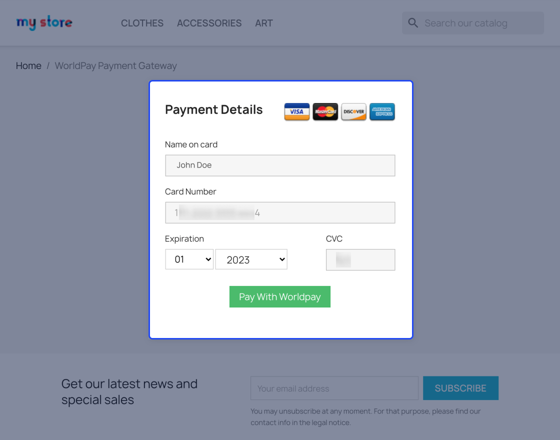 PrestaShop WorldPay Payment Gateway | WorldPay Extension - WebKul