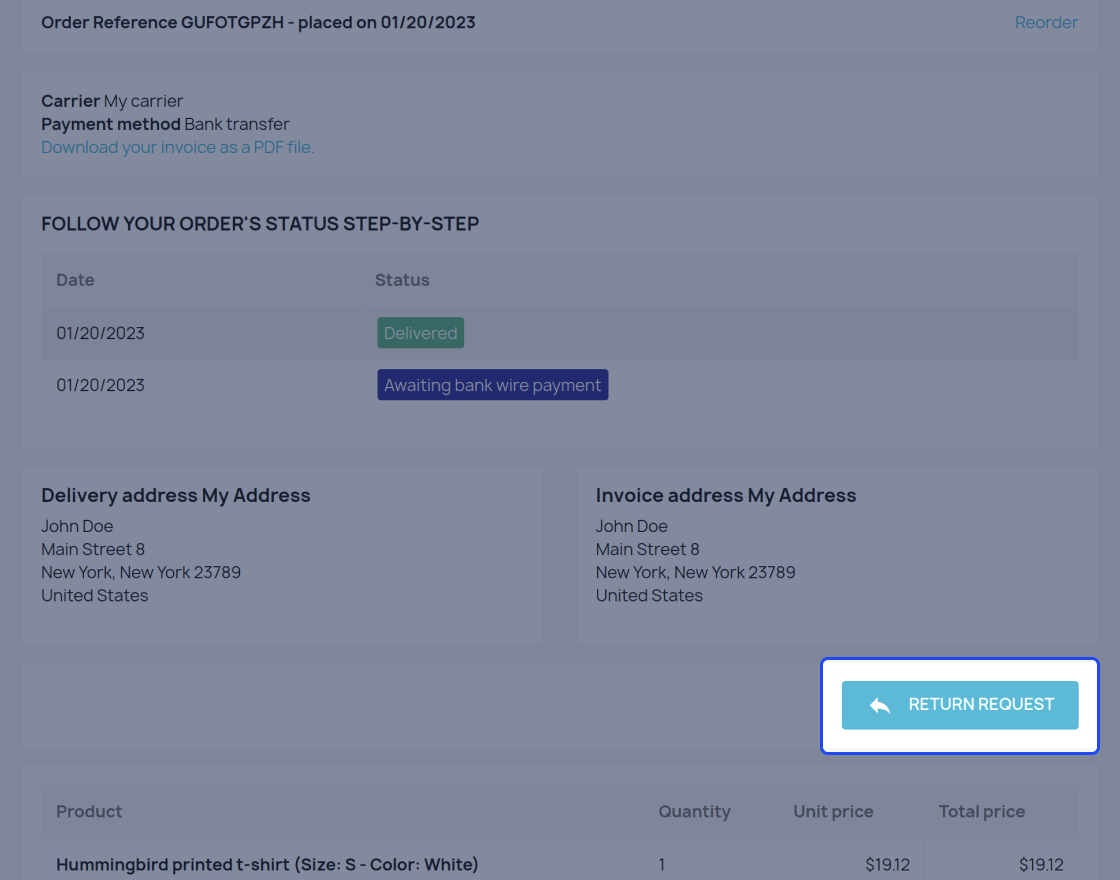 Prestashop Marketplace RMA