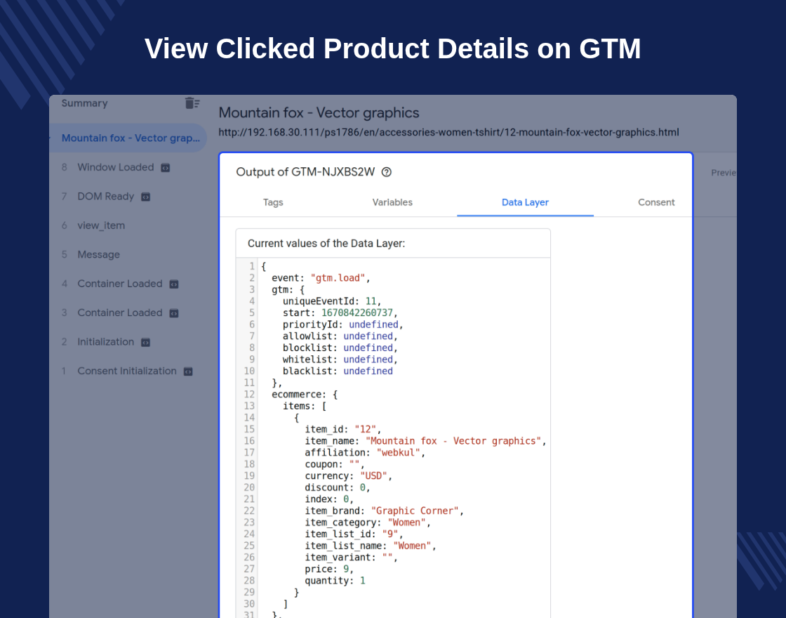 Prestashop Google Tag Manager