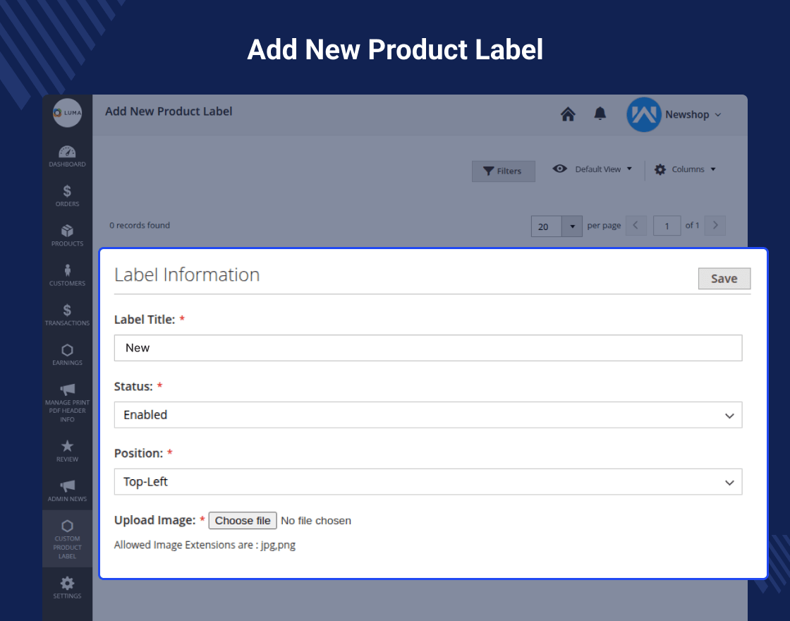 Magento 2 Marketplace Product Labels 