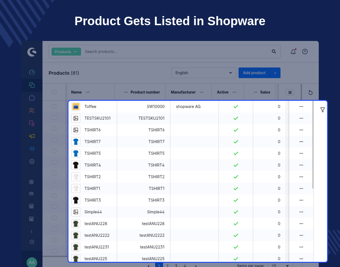 Shopware UnoPim Connector