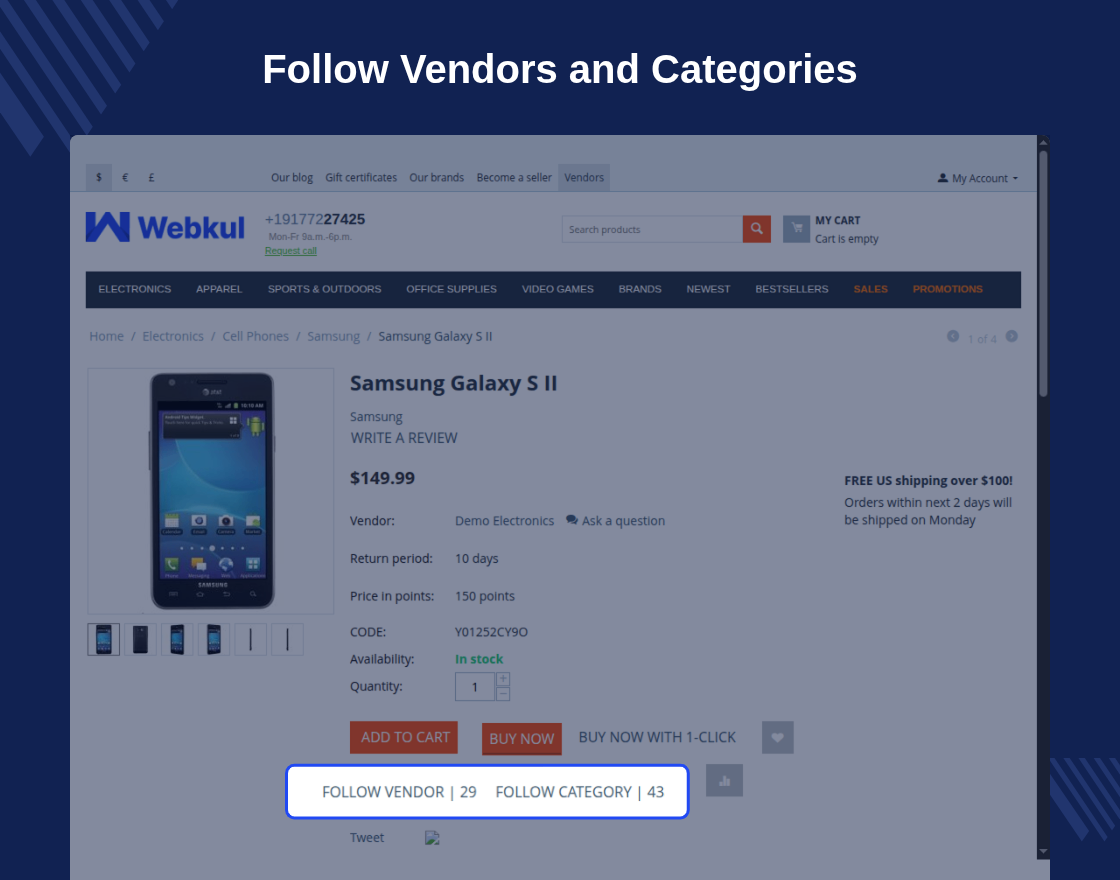 CS-Cart Follow Vendor And Category