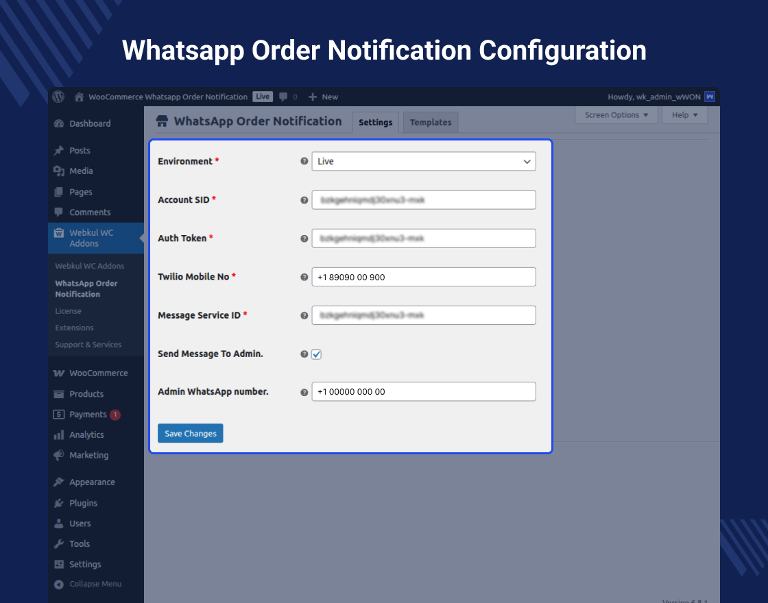 WooCommerce WhatsApp Order Notification