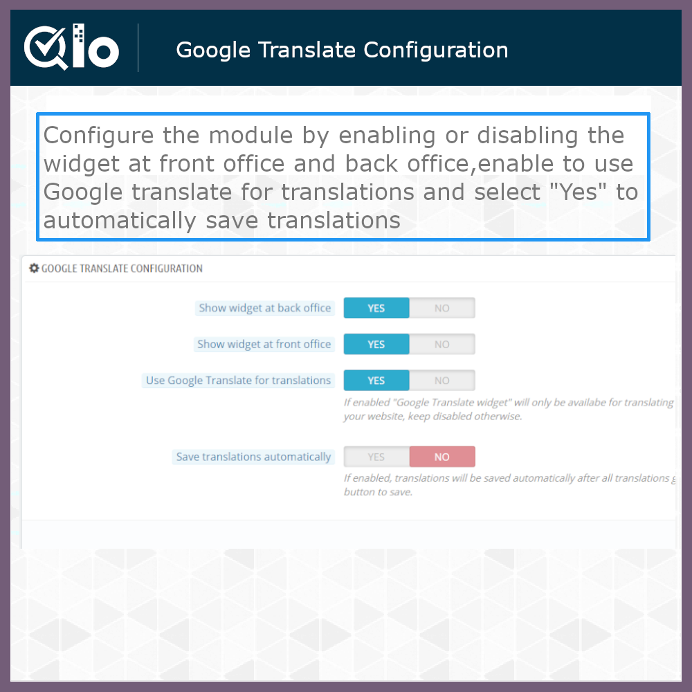 QloApps Google Translate