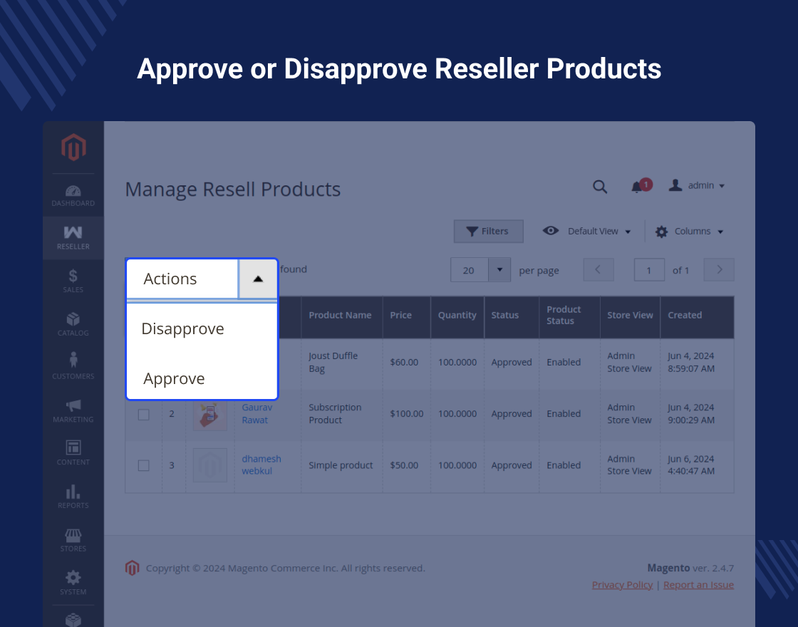 Magento 2 Reseller Extension